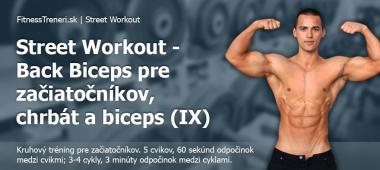 Street Workout - Back Biceps pre začiatočníkov, chrbát a biceps (IX)